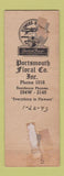 Matchbook Cover - Portsmouth Floral Company VA WEAR