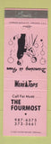Matchbook Cover - The Fourmost dancing music