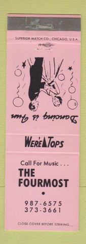 Matchbook Cover - The Fourmost dancing music