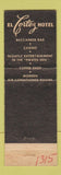 Matchbook Cover - El Cortez Hotel Las Vegas NV girlie WEAR