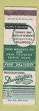 Matchbook Cover - Dunnington's Drug Store Brockton Taunton MA WEAR