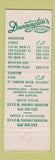 Matchbook Cover - Dunnington's Drug Store Brockton Taunton MA WEAR