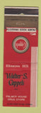 Matchbook Cover - Walter Cappels Palmer House Drugs Chicago IL WEAR