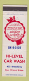 Matchbook Cover - HI Level Car Wash Toledo? OH