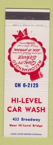 Matchbook Cover - HI Level Car Wash Toledo? OH