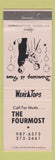 Matchbook Cover - The Fourmost dancing music