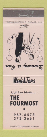 Matchbook Cover - The Fourmost dancing music