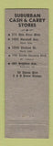 Matchbook Cover - Suburban Cash and Carry Laundry girlie WEAR
