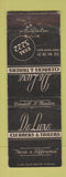 Matchbook Cover - DeLuxe Cleaners Tailors