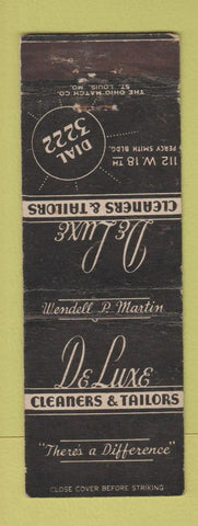 Matchbook Cover - DeLuxe Cleaners Tailors
