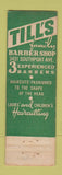 Matchbook Cover - Leviton's Pharmacy Drugs Chicago IL Till's Barber Shop