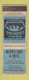 Matchbook Cover - Helen's Cafe Hotel Booneville AR WORN