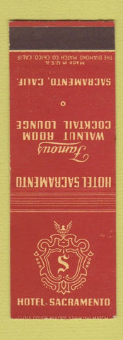 Matchbook Cover - Hotel Sacramento CA