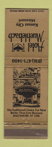 Matchbook Cover - Hotel Muehlebach Kansas City MO WEAR