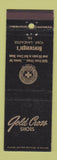 Matchbook Cover - Gold Cross Shoes Newswanger's York Lancaster PA
