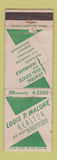 Matchbook Cover - Louis P Malone Real Estate Detroit MI WORN