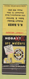 Matchbook Cover - Hobart Arc Welders HC Baker Cincinnati OH