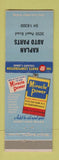 Matchbook Cover - Miracle Power Lubricant Kaplan Auto Parts Cleveland?