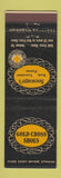 Matchbook Cover - Gold Cross Shoes Newswanger's York Lancaster PA