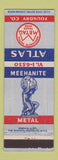 Matchbook Cover - Atlas Metal Foundry Detroit MI