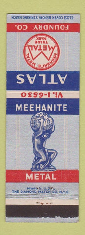 Matchbook Cover - Atlas Metal Foundry Detroit MI