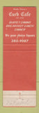 Matchbook Cover - The Fcurb Cafe Los Angeles CA