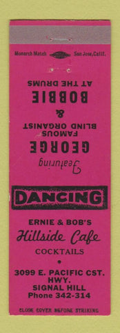 Matchbook Cover - Hillside Cafe Signal Hill CA