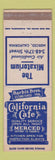 Matchbook Cover - California Cafe Merced CA