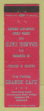 Matchbook Cover - Grande Cafe Redding CA