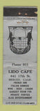 Matchbook Cover - Lido Cafe Merced CA WORN
