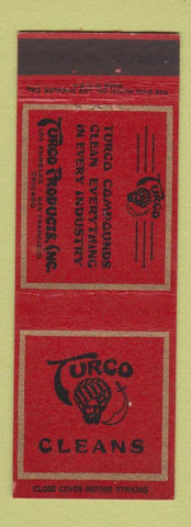 Matchbook Cover - Turco Cleaning Compounds Chicago Los Angeles San Francisco