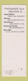 Matchbook Cover - San Francisco Federal Savings CA WEAR
