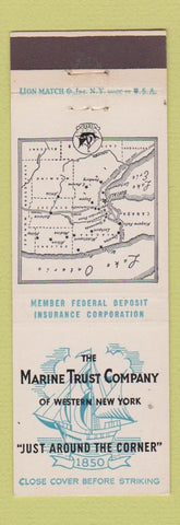 Matchbook Cover - Marine Trust Company Western NY