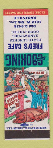 Matchbook Cover - Fred's Cafe Knoxville TN hillbilly