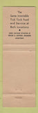 Matchbook Cover - Tick Tock Restaurant Hollywood Toluca CA