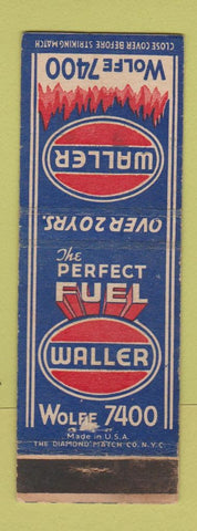 Matchbook Cover - Waller Fuels WEAR