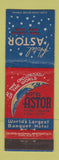 Matchbook Cover - Hotel Astor New York City