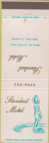 Matchbook Cover - Stardust Motel Moline IL girlie