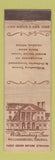 Matchbook Cover - Williamsburg Inn VA WORN