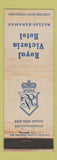 Matchbook Cover - Royal Victoria Hotel Nassau Bahamas WEAR