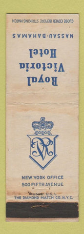 Matchbook Cover - Royal Victoria Hotel Nassau Bahamas WEAR