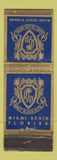 Matchbook Cover - Roney Plaza Hotel Miami Beach FL WORN