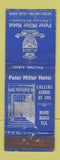 Matchbook Cover - Pter Miller HOTel Miami Beach FL WORN