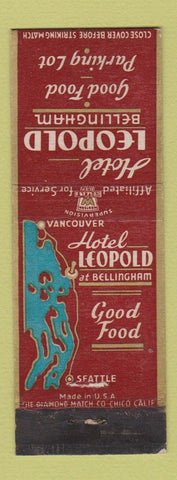Matchbook Cover - Hotel Leopold Bellingham WA WEAR