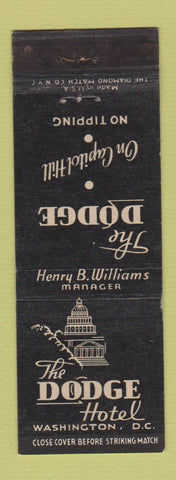 Matchbook Cover - Dodge Hotel Washington DC