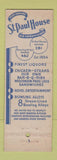 Matchbook Cover - St Paul House Shakopee MN