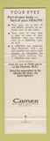 Matchbook Cover - Odom's Opticians Jackson Vicksburg Natchez MS