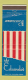 Matchbook Cover - Eduardo's Restaurant WEAR