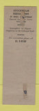 Matchbook Cover - Stockhom Restaurant Swedish New York City WEAR