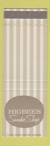 Matchbook Cover - Higbee's Smoke Shop Cleveland OH Department Store SAMPLE